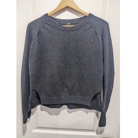 Lululemon | Bhakti Life Mesh Back Sweater in Dark Heather Grey - Picture 3 of 9